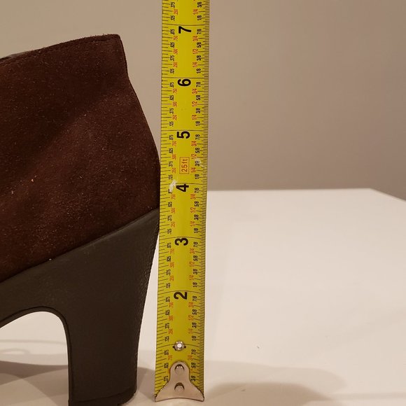 Aerosoles Chocolate Brown High Heel Desert boot - Picture 15 of 16